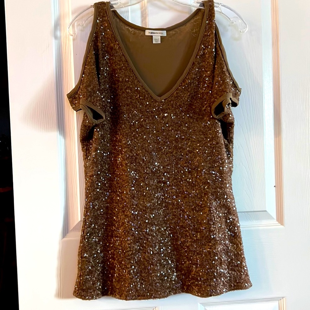 Boston Proper sequined top.